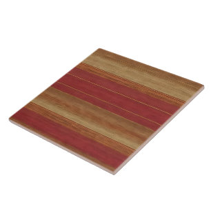 Luxury Linen Trendy Burgundy Gold Collection Ceramic Tile