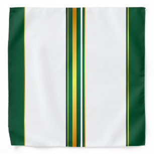 Luxury Linen Trendy Green Gold Texture Collection Bandana