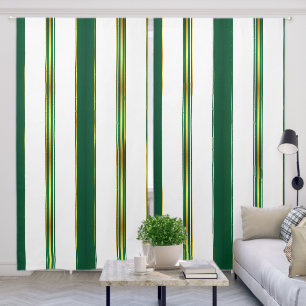 Luxury Linen Trendy Green Gold Texture Collection Blackout Curtains