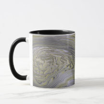 Luxury Liquid Gold Vein White Marble Abstract Coff