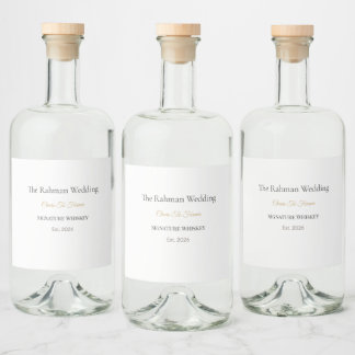 Luxury Liquor Labels | Custom Wedding Whiskey
