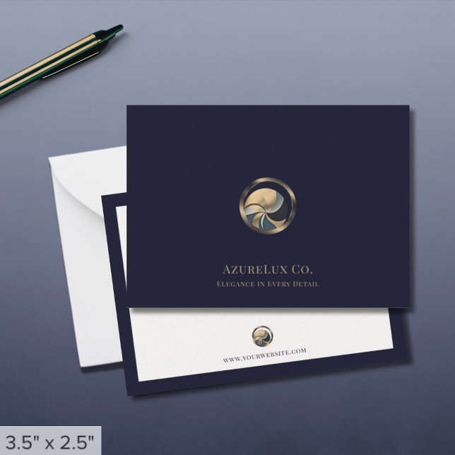 Luxury Logo Small Business Note Card (Creator Uploaded)