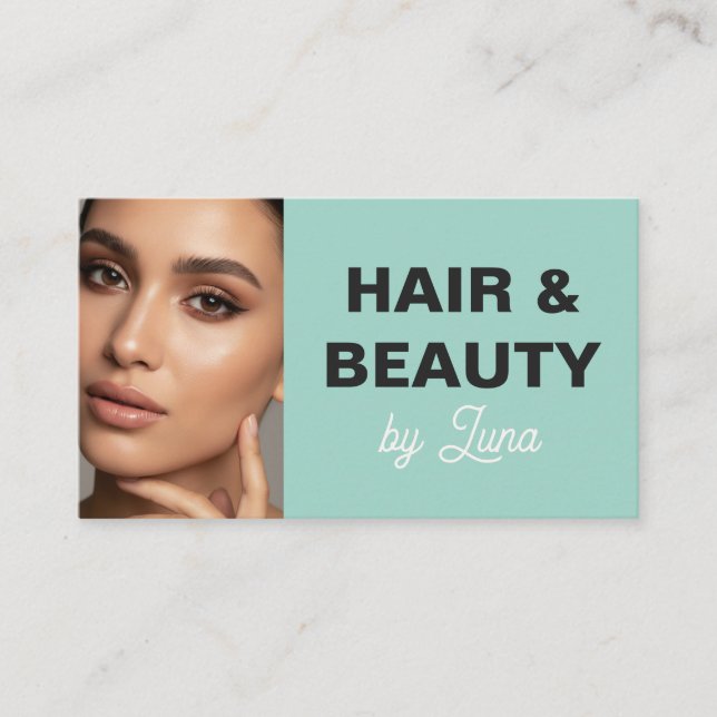 Luxury Makeup Artist Business Card for Beauty (Front)