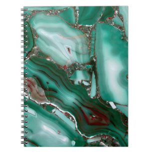 Luxury Malachite Gemstone Agate Marble Notebook