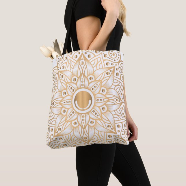 Luxury Mandala 11 Tote Bag (Close Up)