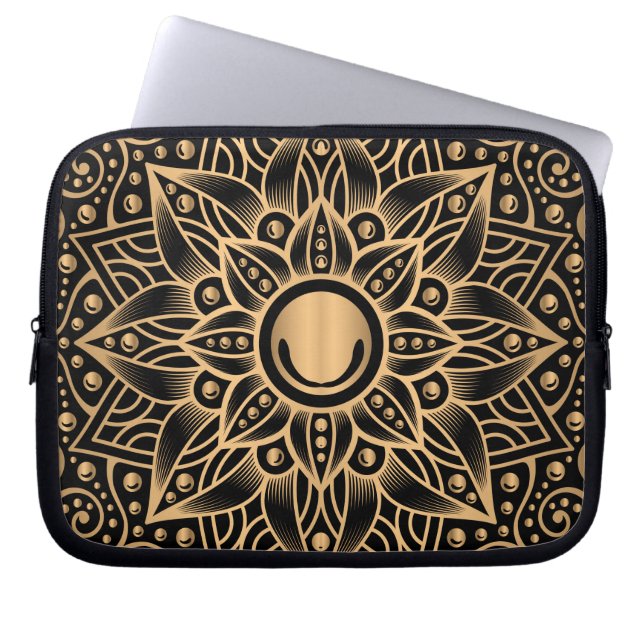 Luxury Mandala 12 Laptop Sleeve (Front)