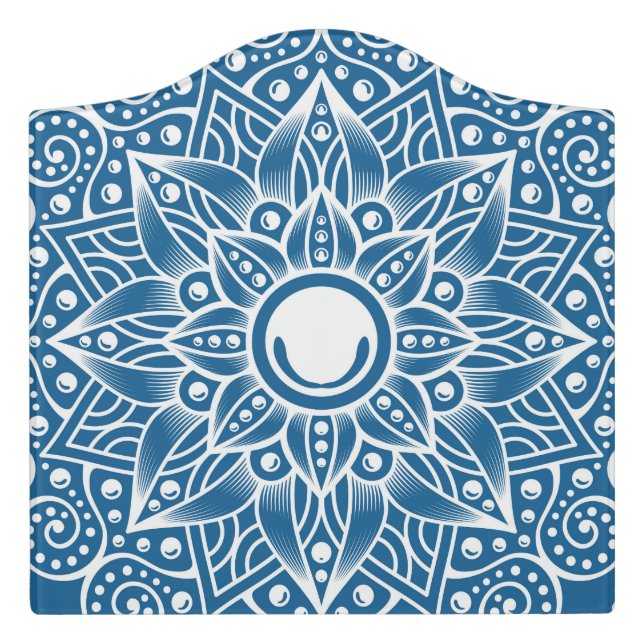 Luxury Mandala 16 Door Sign (Large Crest Front)