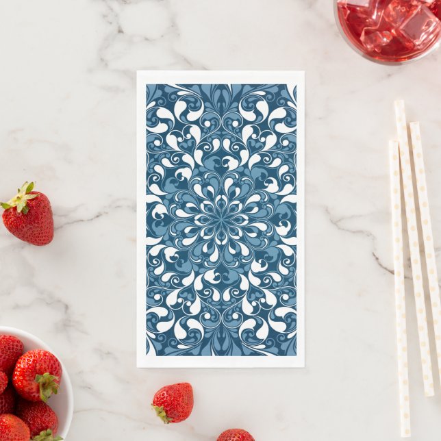 Luxury Mandala 20 Paper Guest Towels (Insitu)
