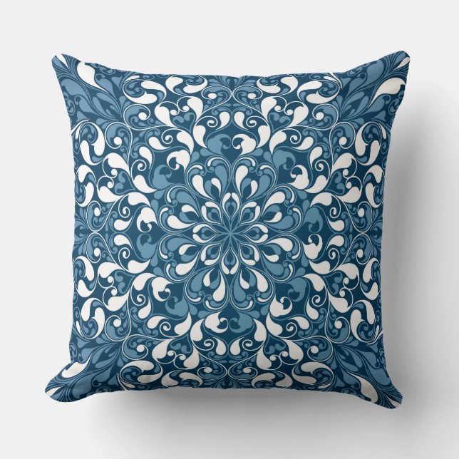 Luxury Mandala 20 Throw Pillow (Front)