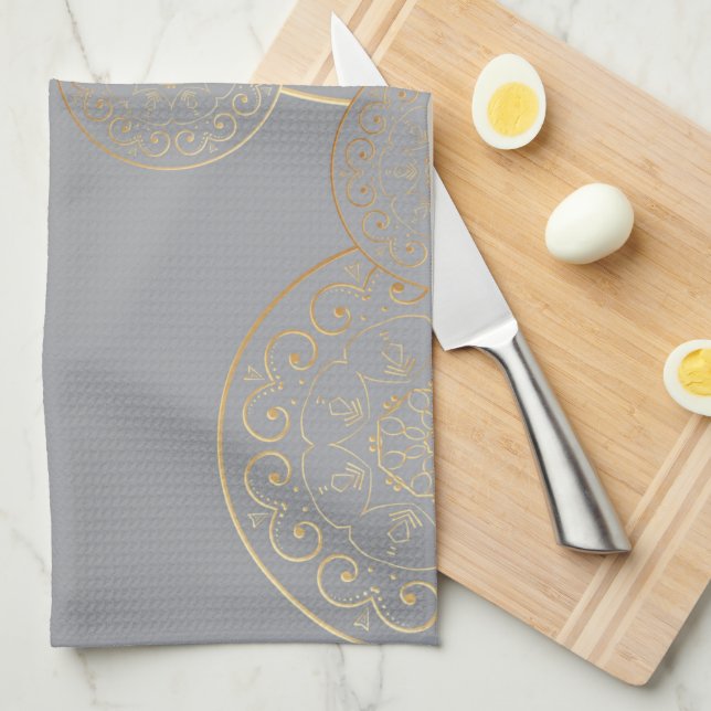 Luxury Mandala 49 Kitchen Towel (Quarter Fold)