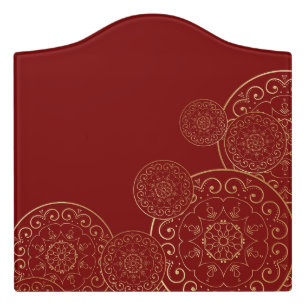Luxury Mandala 50 Door Sign