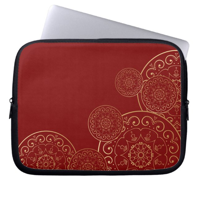 Luxury Mandala 50 Laptop Sleeve (Front)