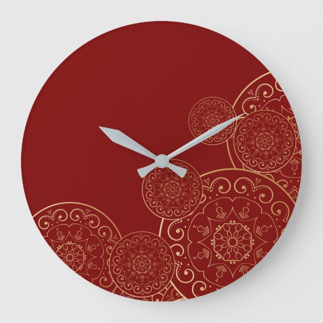 Luxury Mandala 50 Large Clock (Front)