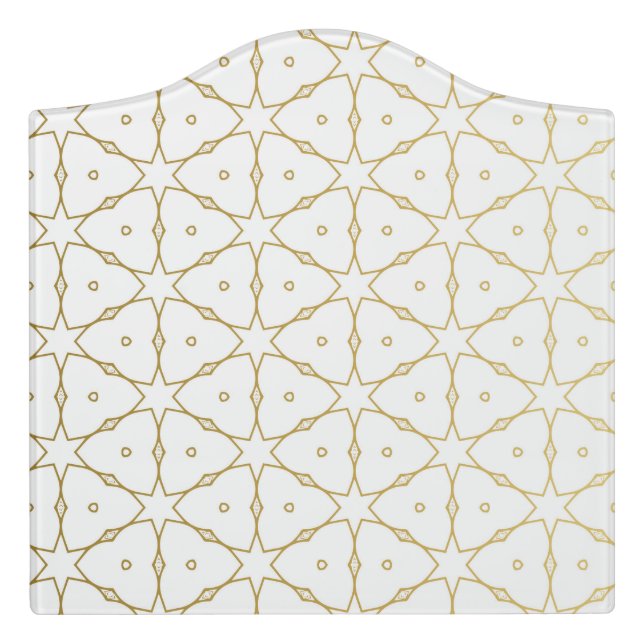 Luxury Mandala 52 Door Sign (Large Crest Front)