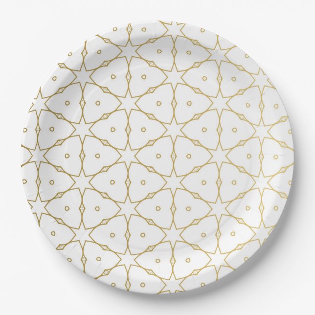 Luxury Mandala 52 Paper Plates (Front)
