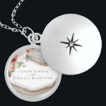 Luxury Marble Floral Glitter Wedding Locket Necklace<br><div class="desc">Luxury Marble Floral Glitter Wedding design. Matching products can be found in zazzle Floral Marble Wedding collection. You are welcome to visit my store for more beautiful products.</div>