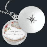 Luxury Marble Floral Glitter Wedding Locket Necklace<br><div class="desc">Luxury Marble Floral Glitter Wedding design. Matching products can be found in zazzle Floral Marble Wedding collection. You are welcome to visit my store for more beautiful products.</div>