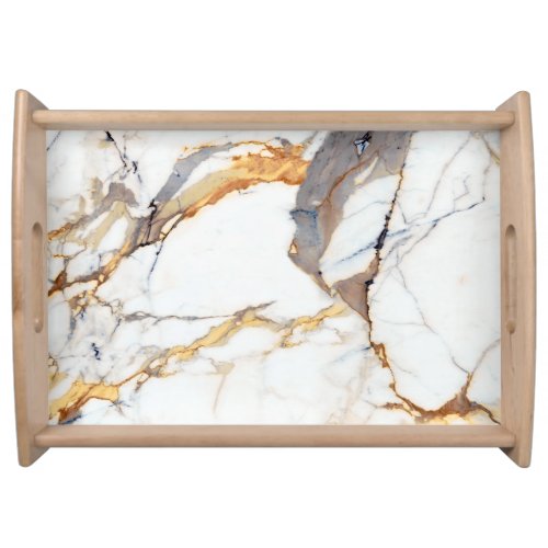 Luxury Marble Golden Italian Texture Serving Tray