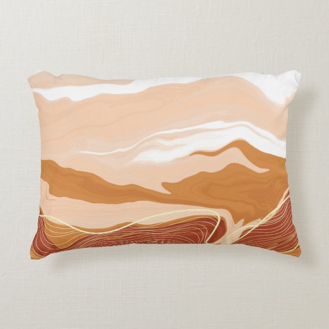 Luxury marble texture background design. Liquid ma Accent Pillow (Front)