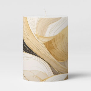 Luxury Marble Wedding Candle – Elegant Gold & Pink