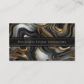 Luxury Marbled Agate Business Card