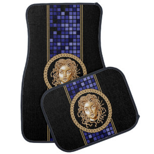 Luxury Medusa Gold Car Floor Mat