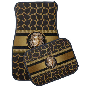 Luxury Medusa Gold Car Floor Mat