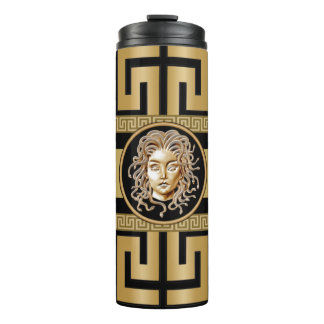 Luxury Medusa Gold Thermal Tumbler