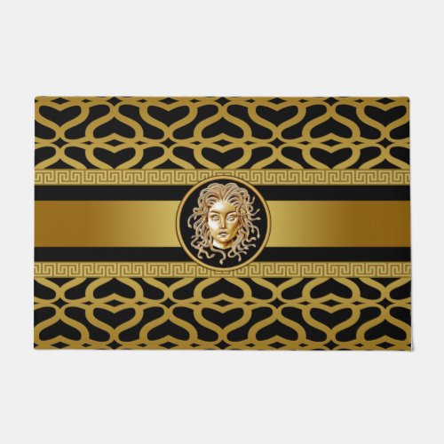 Luxury Medusa Head Gold Doormat