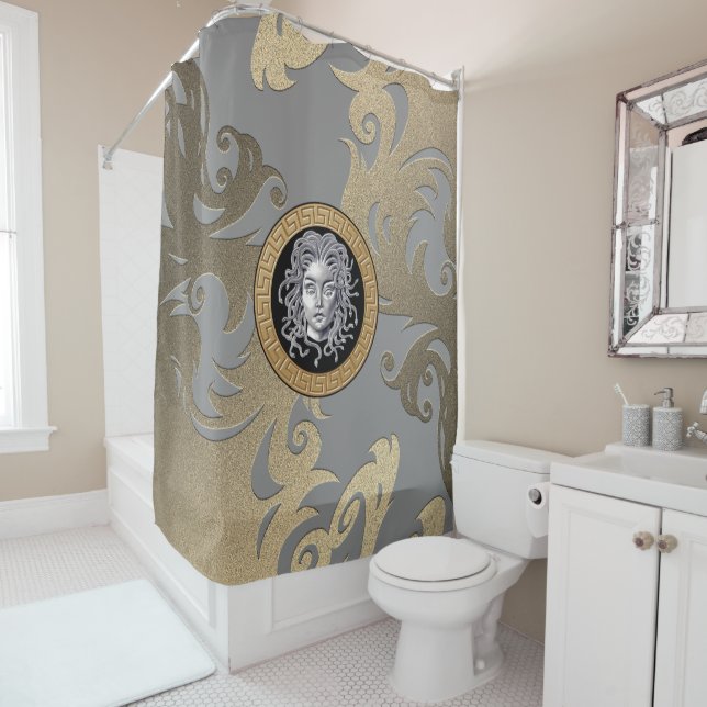 Luxury Medusa  Shower Curtain (In Situ)
