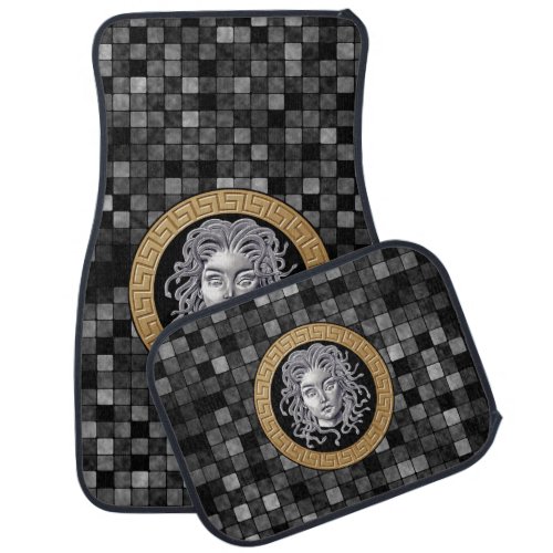 Luxury Medusa Silver Car Floor Mat