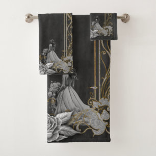 Luxury meets romance. bath towel set