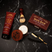 Luxury Men's Shaving Kit with Leather Toiletry Bag (Accessories)