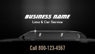 Car Service Business Cards Zazzle Luxury Metal Background Limo Car Service Business Card