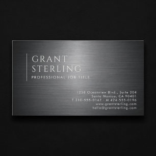 Luxury Metallic Professional Business Card