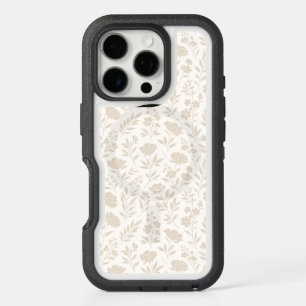 Luxury Minimal Botanical Pattern iPhone 16 Pro Case