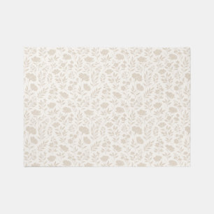 Luxury Minimal Botanical Pattern Outdoor Rug