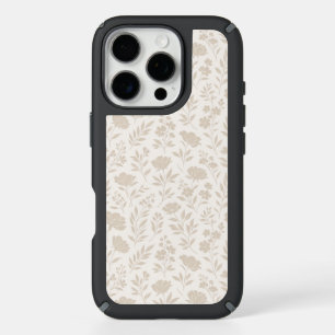 Luxury Minimal Botanical Pattern iPhone 16 Pro Case