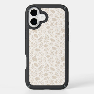 Luxury Minimal Botanical Pattern iPhone 16 Plus Case