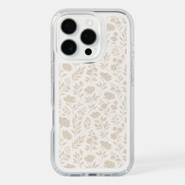 Luxury Minimal Botanical Pattern Speck iPhone Case (Front)