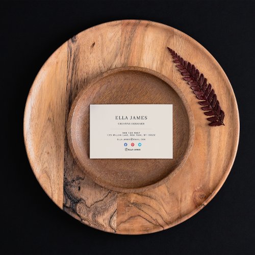 Luxury Minimal Business Card for Professionals
