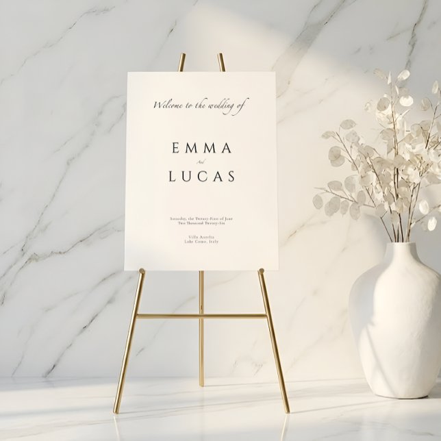 Luxury Minimal | Elegant Black & White Editorial Foam Board (Creator Uploaded)