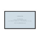 Luxury Minimal Monogram Black Blue Chic Stylish