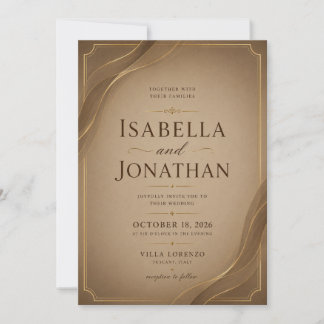 Luxury Minimal Wedding Invitation Template