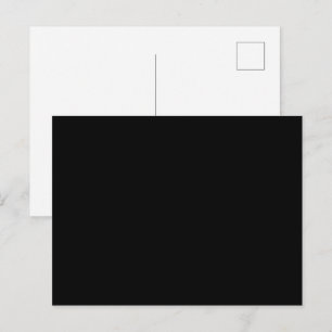 Luxury Minimalist Black Christmas Collection Invitation Postcard