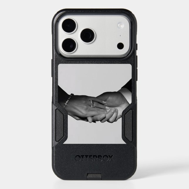 Luxury Minimalist Couple Ring Hands iPhone 17 Pro  Max Case (Back)