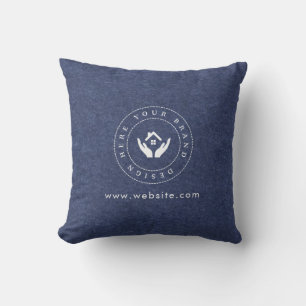 Luxury Minimalist Custom Logo Promotional Branded Throw Pillow