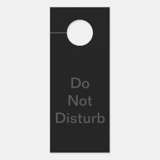 Luxury Minimalist Do Not Disturb Sign