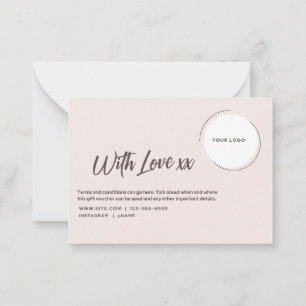 Luxury Minimalist Gift Card Certificate Template 