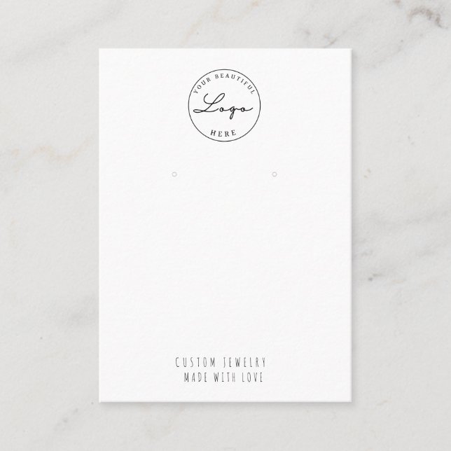 Luxury Minimalist Jewelry Display Card (Front)